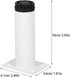 8pcs Luxshiny Adjustable Round Metal Furniture Legs White, Height Adjustable Replacement Sofa and Bed Support Feet