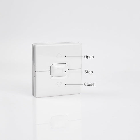 HUIYEETEX 110V/220V AC Hardwired Wall Controller | Roller Shutter Switch for Tubular Motors, Roller Shutters & Awnings
