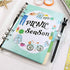 Clear A5 Binder, PVC Budget Binder, Transparent Notebook Shell, Snap Button Closure, 6 Rings