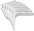 8 90 Litoexpe Pcs Heavy Duty L Brackets, Degree Right Angle Corner Braces Stainless Steel Shelf Brackets with Mounting