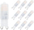 G9 LED Light Bulb 2W, 20-25W Halogen Equivalent, 2700K Warm White, Bi-pin G9 Base, Non-dimmable (Pack of 10)