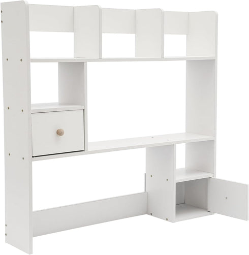 Generic 6 2 Countertop Desktop Bookshelf, Desktop Hutch with Shelves & Drawers, Storage Hutch for Computer Desk, Desk