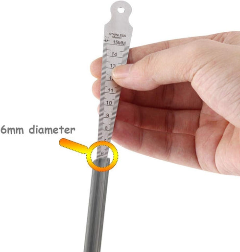 Mesee Taper Gage: 1-15mm Stainless Steel Taper Welding Gauge for Tapering Measurement