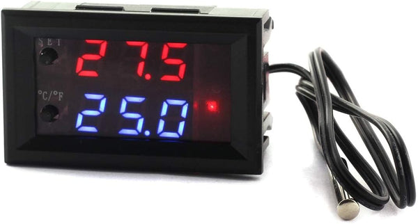 DZS Elec Temperature Controller -50 to 110 Celsius, DC 12V Programmable Thermostat Control Switch Module