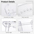 Deskium Set 10 6 Acrylic Pen Stand - Pieces With Slots For Desk, Makeup Brushes, Stationery