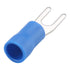 Baomain SV 2-3.5 Spade Terminal Vinyl Insulated, Single Crimp 1.5-2.5 mm², 16-14 Wire Size, Blue (100PCS)