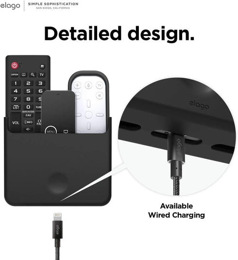 elago Universal Remote Holder Mount Compatible with Apple TV Remote and All Other Remote Controls - Adhesive Tape