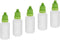 Othmro 10Pcs 0.7oz PE Plastic Bottles, 20ml Squeezable Eye Liquid Dropper Bottles with Green Cap