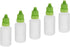 Othmro 10Pcs 0.7oz PE Plastic Bottles, 20ml Squeezable Eye Liquid Dropper Bottles with Green Cap