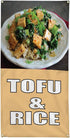 Fastasticdeals Vertical Vinyl Banner Multiple Sizes Tofu and Rice Food Fair Restaurant Cafe