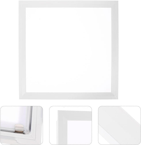 11.81X11.81In Translucent Square Recessed Ceiling Light Cover Aluminum Buckle Plate Frosted Lampshade Trim