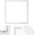 11.81X11.81In Translucent Square Recessed Ceiling Light Cover Aluminum Buckle Plate Frosted Lampshade Trim