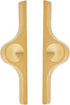 SANCHAKOU Brass Cabinet Knobs 2 Pack Shoe Cabinet Bedside Table Solid Handle Cabinet
