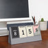 D-Day Perpetual Desk Calendar, D-Day Count Down Flip Calendar Desktop Easel Calendar, Spiral Bound Planner with