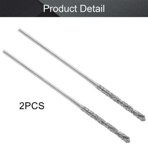 Utoolmart 2 Pcs Diamond Twist Drill Bits, 0.8mm Jobber Drill Bits High Speed Steel HSS