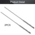 Utoolmart 2 Pcs Diamond Twist Drill Bits, 0.8mm Jobber Drill Bits High Speed Steel HSS
