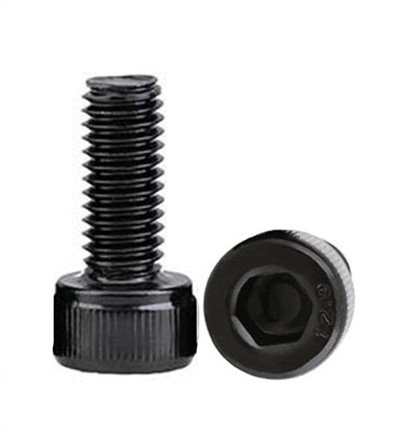 100pcs M3 x 10mm 12.9 Grade Alloy Steel Hex Socket Head Cap Screws, Black Oxide Finish