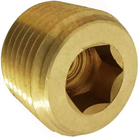 Brass Pipe Plug Kit, 21pcs, 1/8", 1/4", 3/8", 1/2" NPT Male