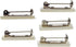 Bulk 50 Pack Premium Safety Bar Pins with Adhesive Sticky Back & Metal Locking Clasp for ID Badges