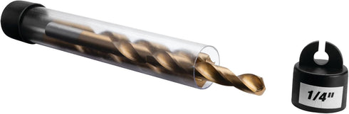 Performance Tool W9012: 63pc Titanium Drill Bit Set for Various Drilling Applications.