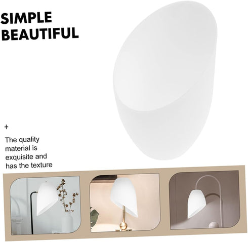 5Pcs Set Horseshoe Lampshade Angled Light Shade for Table and Floor Lamps Durable Plastic Cover for Living Room Bedroom