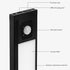 70 120 Sanpyl Motion Sensor Light Bar, LED, Induction, Black, Modern, Under-Cabinet Light for Kitchen, Living Room