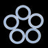 X AUTOHAUX Silicone O-Rings, VMQ Seal Gasket for Compressor Valves Pipe Repair, 10mm OD 7mm ID, White, Pack of 100
