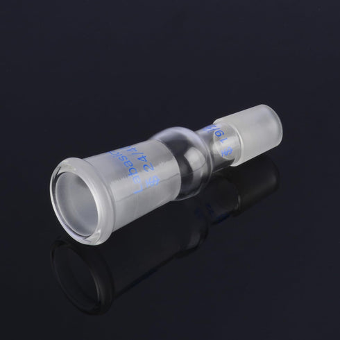 Enlarging Glass Adapter from 24/40 to 19/22 Glass Joint, Lab Glassware Supply