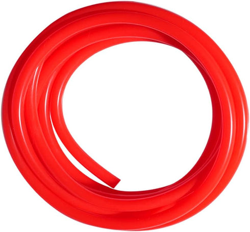 QuQuyi 3/8" (9mm) ID x 1/2" OD Red Silicone Vacuum Tubing Hose, High Temperature Food Grade, 9.84ft Length