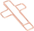 Fdit 100PCS Cross Paper Clips, Rose Gold Metal Clamps for Document Sorting & Organizing at Office, School