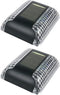 FRCOLOR 2pcs Solar Wall Sconce Lights Warm White Waterproof Outdoor Solar Powered