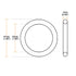 uxcell Nitrile Rubber O-Rings, 47mm OD, 43mm ID, 2mm Width, Metric Sealing Gasket, Pack of 10