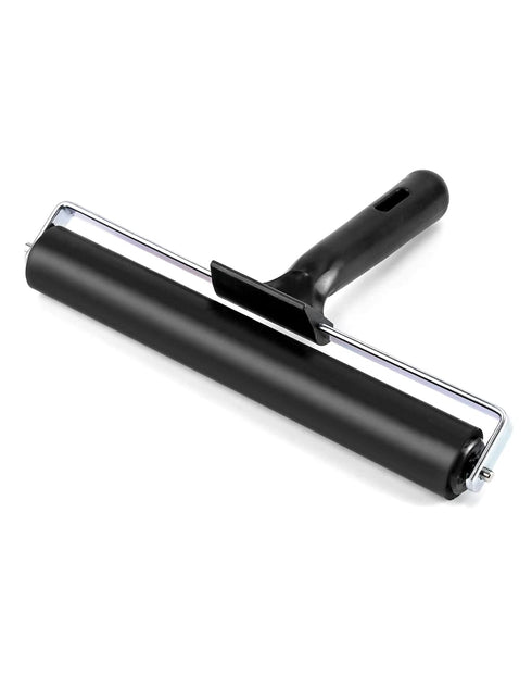 QWORK 8 Inch Rubber Roller, Tape Roller for Print, Tape, Wallpapers, Scrapbooks