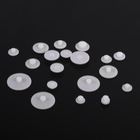 Garosa Motor Gear Set, Plastic Durable Gear Kit with 19 Parts for