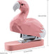 Wooden Animal Stapler, Flamingo Desktop Stitcher Art Figurine for School Office Stationery
