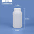PE Plastic Food Grade Bottles, Wide Mouth Lab Reagent Bottle, Liquid/Solid Sample Seal Sample Storage Container Chemical Bottle (Translucent, 8.4oz) by UMETASS