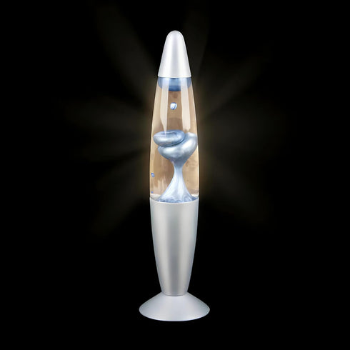 13.5" Rhode Island Novelty Blue Metallic Wax Motion Lamp