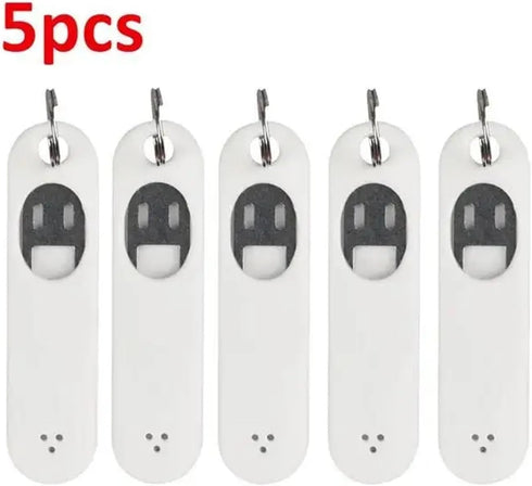 WENLIANG 1/5pcs Pendent(5PCS Anti-Lost Sim Card Eject Pin Needle With Storage Case Mobile Phone SIM Protector Holder