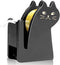GAIORD Vintage Wooden Kitty Tape Dispenser, Cute Cat Tape Cutter with 1 Roll Tape Included