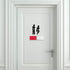 Privacy Sign, Vacant Occupied Indicator for Home Bathroom Office Restroom, Non-Scratch Magnetic Slider, 7"x 2" (Silver)