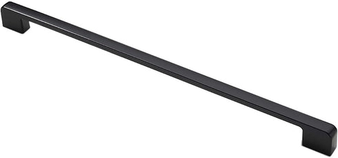 1 Pcs Zinc Alloy Pulls, Hole Center 320mm, American Simple Matt Black Door Handles for Drawers, Kitchen Cabinets, Doors