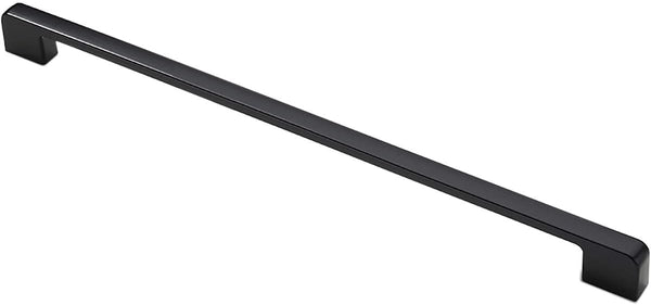 1 Pcs Zinc Alloy Pulls, Hole Center 320mm, American Simple Matt Black Door Handles for Drawers, Kitchen Cabinets, Doors