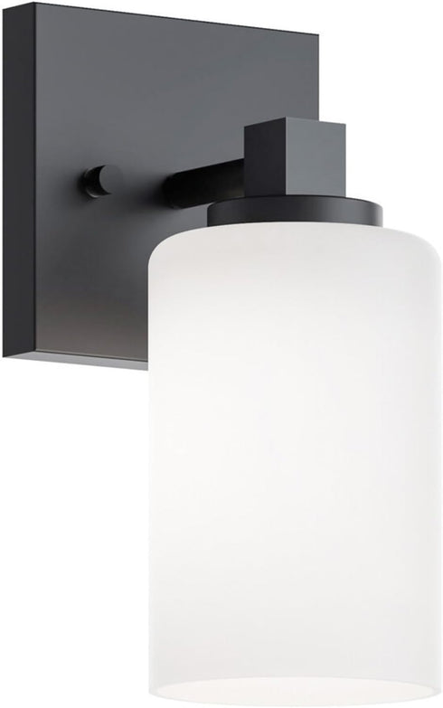 AFX LEOS0509MBBK Leo 8 inch Wall Sconce | Damp Rated Indoor Wall