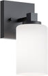 AFX LEOS0509MBBK Leo 8 inch Wall Sconce | Damp Rated Indoor Wall