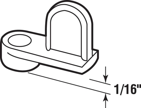 Prime-Line L 5833 1/16 In. Diecast Window Screen Clips (8 Pack)