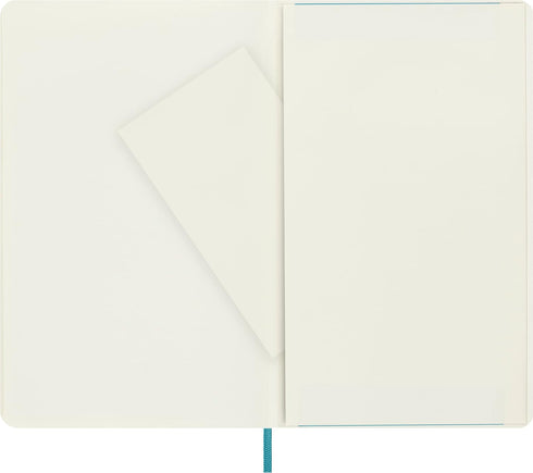 Moleskine Classic Notebook - Soft Cover, Large (5" x 8.25") Plain/Blank, Reef Blue, 192 Pages