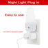 4 Pack GREENIC Plug in LED Night Light Lamp with Light Sensor RED