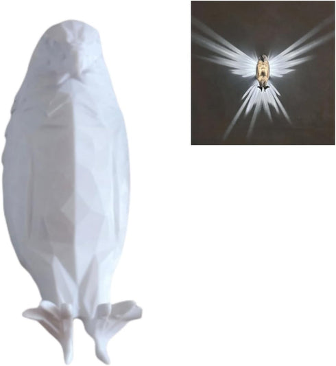ISFIBA 3D Animal LED Wall Lamp, Creative Resin Carving, Atmosphere Rendering for Study,