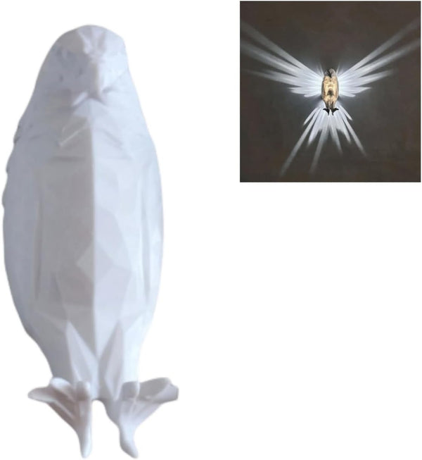 ISFIBA 3D Animal LED Wall Lamp, Creative Resin Carving, Atmosphere Rendering for Study,