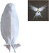 ISFIBA 3D Animal LED Wall Lamp, Creative Resin Carving, Atmosphere Rendering for Study,